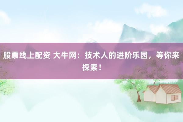 股票线上配资 大牛网：技术人的进阶乐园，等你来探索！