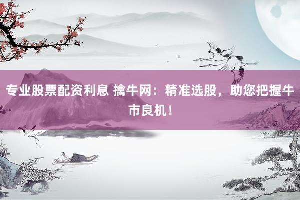 专业股票配资利息 擒牛网：精准选股，助您把握牛市良机！