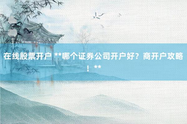 在线股票开户 **哪个证券公司开户好？商开户攻略！**