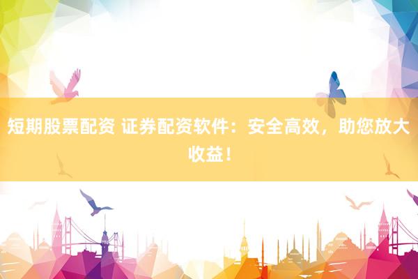 短期股票配资 证券配资软件：安全高效，助您放大收益！