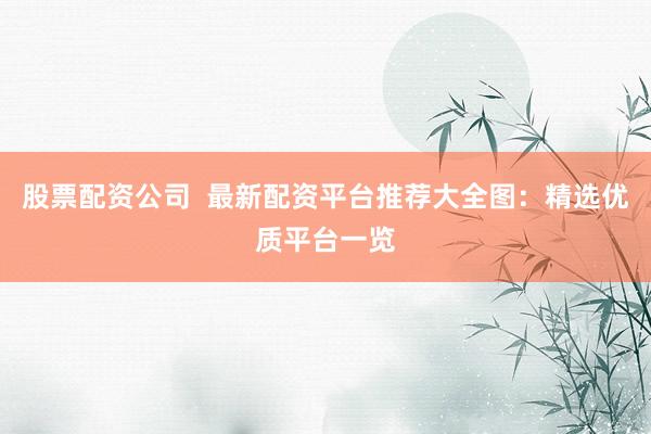 股票配资公司  最新配资平台推荐大全图：精选优质平台一览