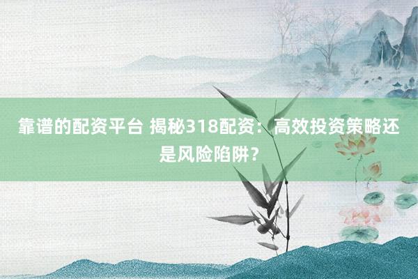 靠谱的配资平台 揭秘318配资：高效投资策略还是风险陷阱？