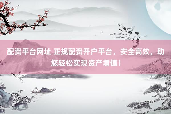配资平台网址 正规配资开户平台，安全高效，助您轻松实现资产增值！